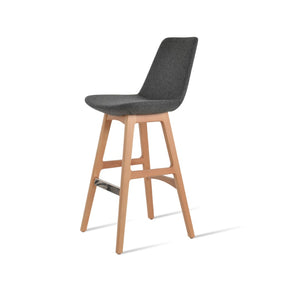 Soho Concept Eiffel Pr-wood Barstools & Counterstools - Stylish Wool Upholstery, 10-year Guarantee, Multiple Finishes Natural,Dark Grey  Soho-concept-dining-chair-08077