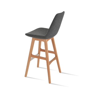 Soho Concept Eiffel Pr-wood Barstools & Counterstools - Stylish Wool Upholstery, 10-year Guarantee, Multiple Finishes Natural,Dark Grey  Soho-concept-dining-chair-06724