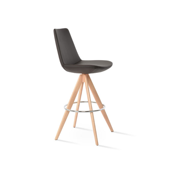 Soho Concept Eiffel Pyramid-mw Swivel Barstools & Counterstools – Stylish Leatherette, 2-year Guarantee, Custom Options Natural,Brown  Soho-concept-dining-chair-08098