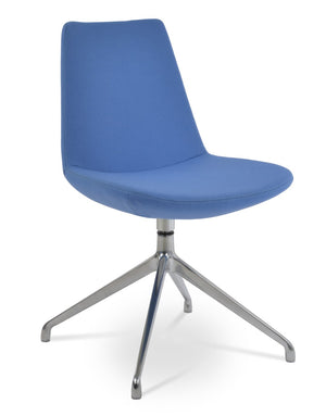 Soho Concept Eiffel Spider Swivel Chair In Premium Camira Blazer Wool - 10-year Guarantee, Dark Grey Comfort   Soho-concept-dining-chair-03418