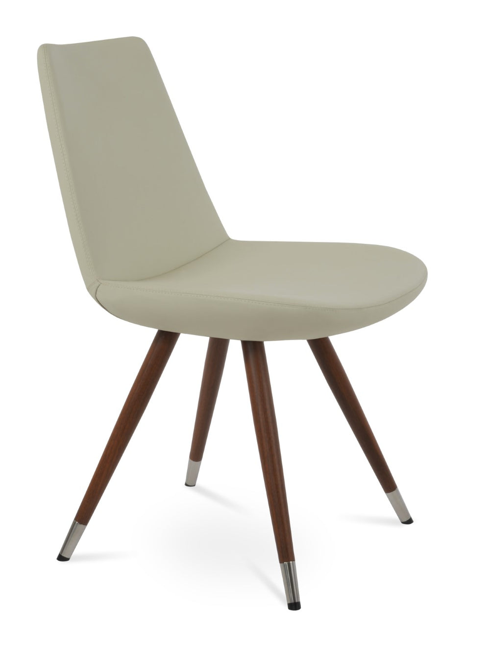 Soho Concept Eiffel Star Chair - Stylish Dining Chair In Boucle, Velvet & Nubuck Fabrics With 10-year Guarantee! Walnut,Cream  Soho-concept-dining-chair-03472