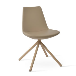 Soho Concept Eiffel Stick Swivel Chair - Premium Upholstery, Stylish Design & 10-year Guarantee - Perfect Dining! Natural  Soho-concept-dining-chair-03487