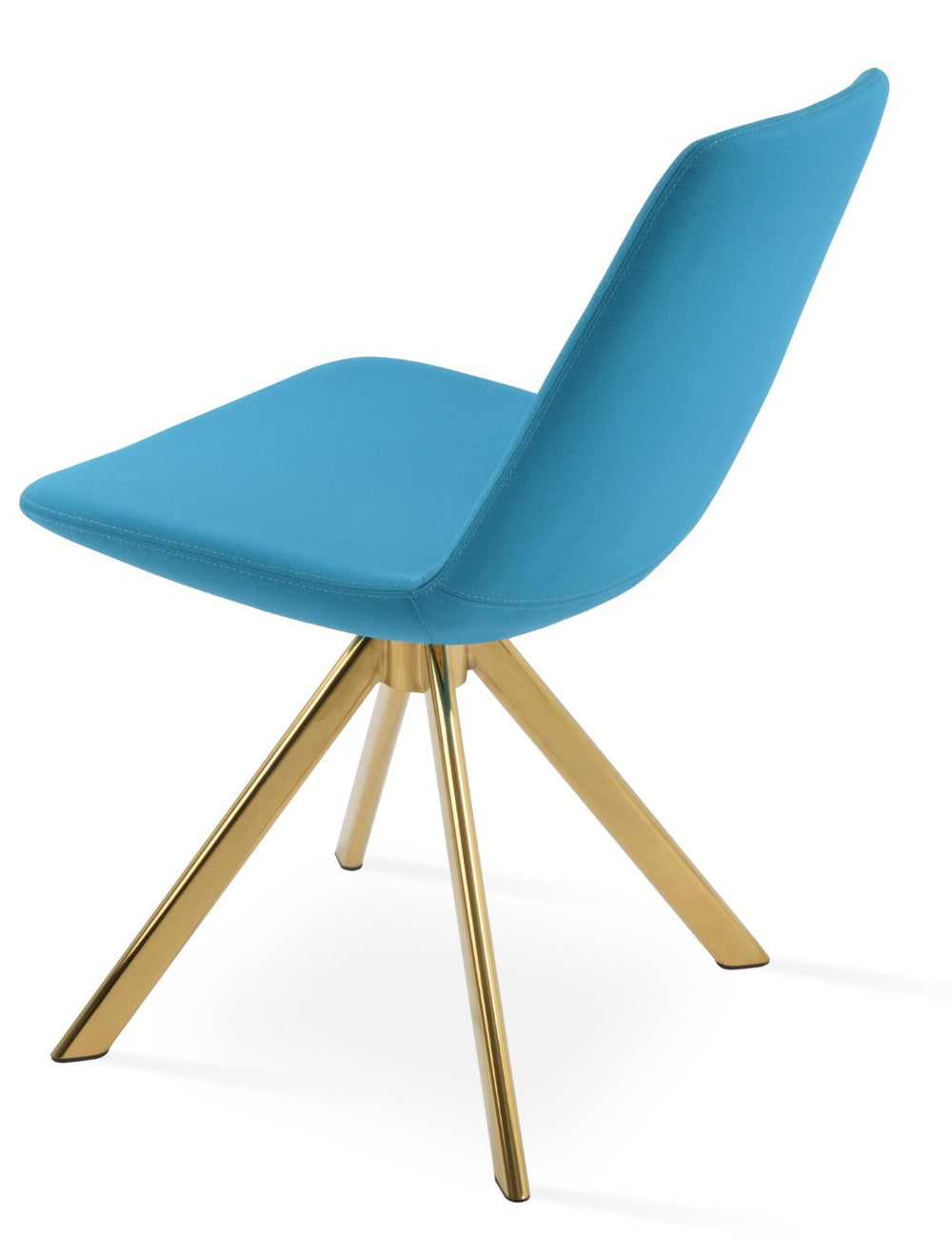 Soho Concept Eiffel Sword Swivel Dining Chair - Luxurious Upholstery & Stylish Metal Finishes, 10-year Guarantee Gold,Turquoise  Soho-concept-dining-chair-03530