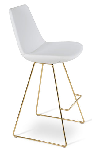 Soho Concept Eiffel Barstools & Counterstools: Stylish Wire Design, Plush Upholstery, 10-year Guarantee, 300 Lbs Capacity Gold,White  Soho-concept-dining-chair-08108