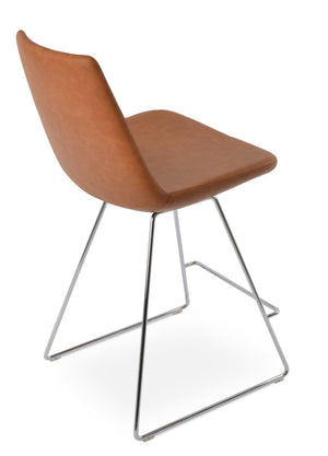 Soho Concept Eiffel Barstools & Counterstools: Stylish Wire Design, Plush Upholstery, 10-year Guarantee, 300 Lbs Capacity Chrome  Soho-concept-dining-chair-08111