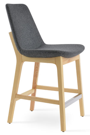Soho Concept Eiffel Barstools & Counterstools With 10-year Guarantee - Premium Camira Wool Fabric & Solid Wood Ash,Natural,Dark Grey  Soho-concept-dining-chair-08118