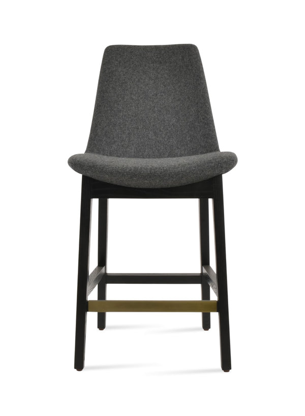 Soho Concept Eiffel Barstools & Counterstools With 10-year Guarantee - Premium Camira Wool Fabric & Solid Wood Ash,Dark Grey  Soho-concept-dining-chair-08113