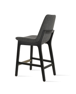 Soho Concept Eiffel Barstools & Counterstools With 10-year Guarantee - Premium Camira Wool Fabric & Solid Wood Ash,Dark Grey  Soho-concept-dining-chair-06730