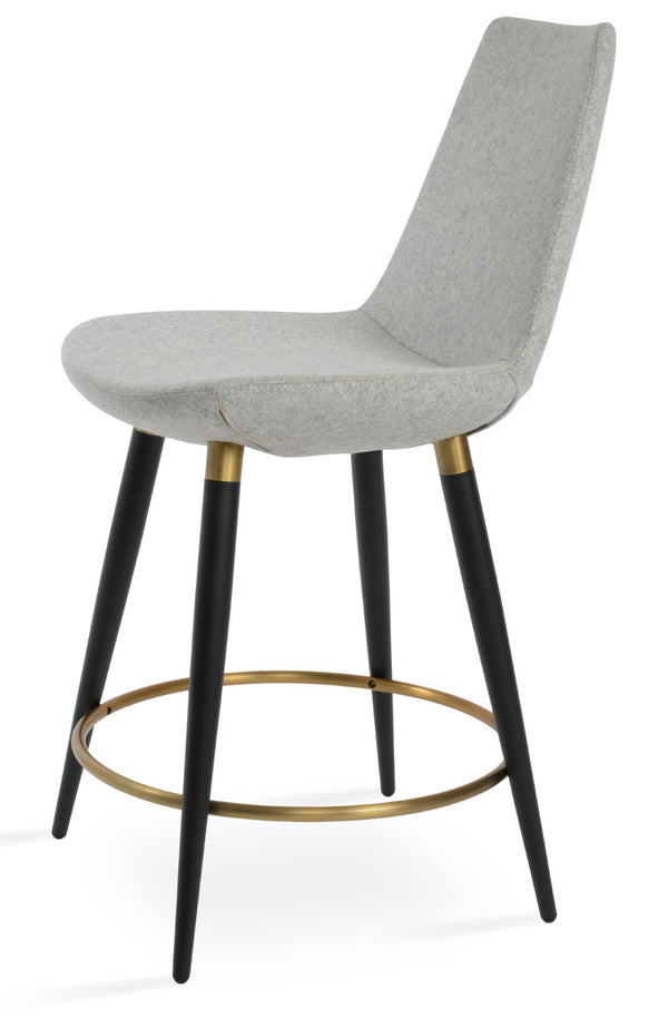 Soho Concept Eiffel Stylish Barstools & Counterstools In Camira Wool Fabric – Durable, Modern Design With 10-year Guarantee Black,Gold,Silver  Soho-concept-dining-chair-08026
