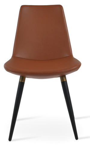 Soho Concept Eiffel Ana Armchair Dining Chair - Stylish Ppm-fr Upholstery, Gold Accents, 2-year Guarantee, Turkiye Made Black,Gold  Soho-concept-dining-chair-02682