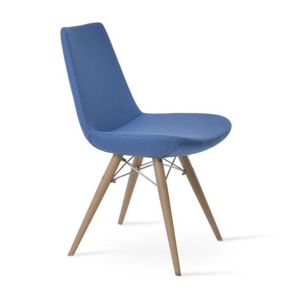 Soho Concept Eiffel Mw Dining Chair - Stylish Camira Blazer Wool, Walnut Finish, 10-year Guarantee, Durable Design Natural  Soho-concept-dining-chair-03269
