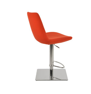 Soho Concept Eiffel Adjustable Piston Barstools In Premium Camira Wool Fabric – 10-year Guarantee, Stylish & Durable Orange  Soho-concept-dining-chair-08035