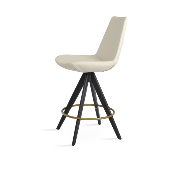 Soho Concept Eiffel Pyramid-mw Swivel Barstools & Counterstools - Stylish Metal & Wood Design, 5-year Warranty! Black,Cream  Soho-concept-dining-chair-08041