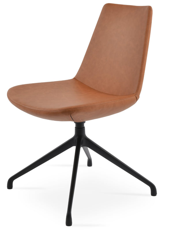 Soho Concept Eiffel Spider Swivel Chair - Stylish Leatherette Dining Chair With 2-year Guarantee & Comfort Design Black  Soho-concept-dining-chair-03408