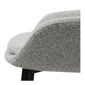 Moe's Home Emily Counter Stool - Cozy Design With Sturdy Metal Legs, Perfect For Any Interior Style And Space Beige Upholstery, 100% Polyester,Steel Legs Ej-1046-34