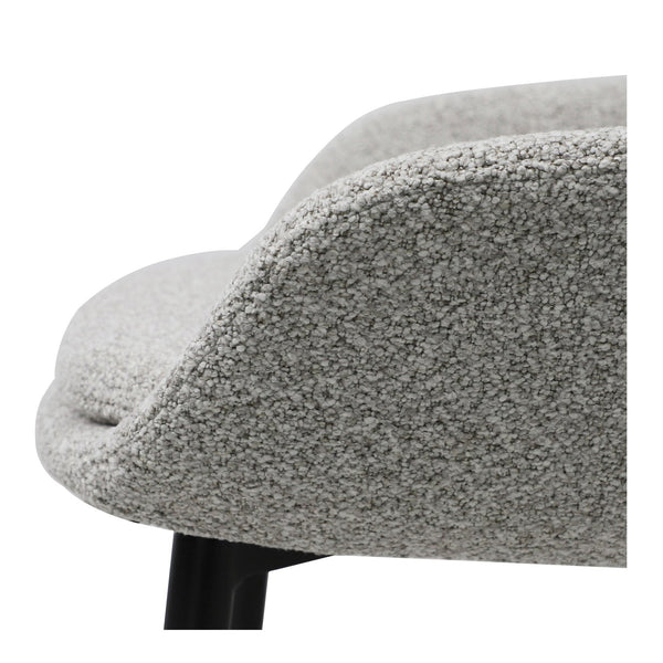 Moe's Home Emily Counter Stool - Cozy Design With Sturdy Metal Legs, Perfect For Any Interior Style And Space Beige Upholstery, 100% Polyester,Steel Legs Ej-1046-34