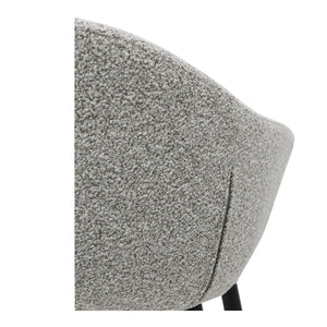 Moe's Home Emily Counter Stool - Cozy Design With Sturdy Metal Legs, Perfect For Any Interior Style And Space Beige Upholstery, 100% Polyester,Steel Legs Ej-1046-34