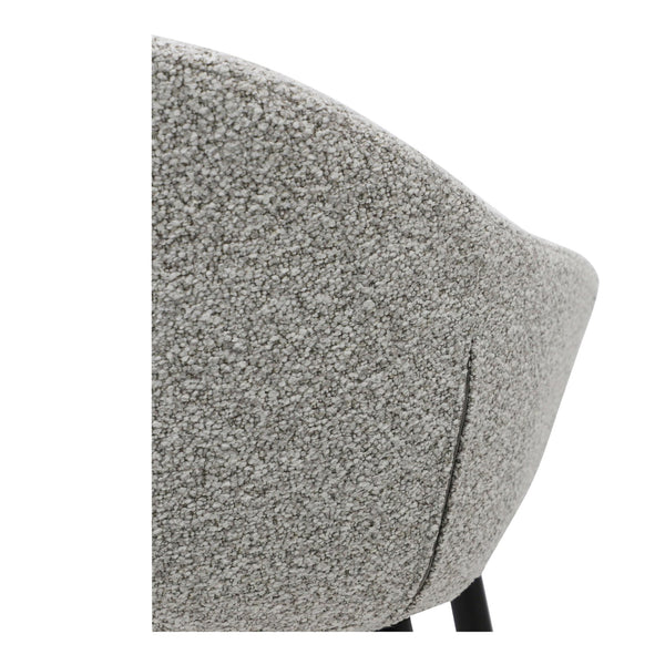 Moe's Home Emily Counter Stool - Cozy Design With Sturdy Metal Legs, Perfect For Any Interior Style And Space Beige Upholstery, 100% Polyester,Steel Legs Ej-1046-34