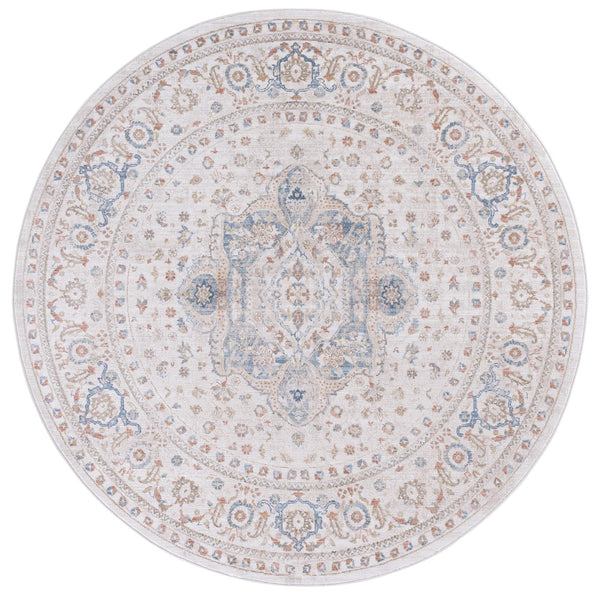 Safavieh Ellwood Elegant Traditional Runner Rug In Sophisticated Ivory And Blue For Timeless Home Decor Ivory ,Blue Polyester Eld210a-7r