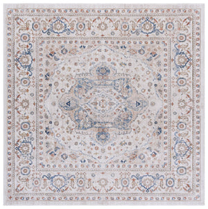 Safavieh Ellwood Elegant Traditional Runner Rug In Sophisticated Ivory And Blue For Timeless Home Decor Ivory ,Blue Polyester Eld210a-7sq