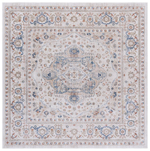 Safavieh Ellwood Elegant Traditional Area Rug - Timeless Power Loomed Design For Living Room & Office Decor Ivory ,Blue Polyester Eld210a-6