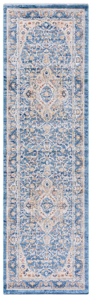 Safavieh Ellwood Elegant Traditional Runner Rug In Sophisticated Ivory And Blue For Timeless Home Decor Navy ,Beige Polyester Eld210n-28