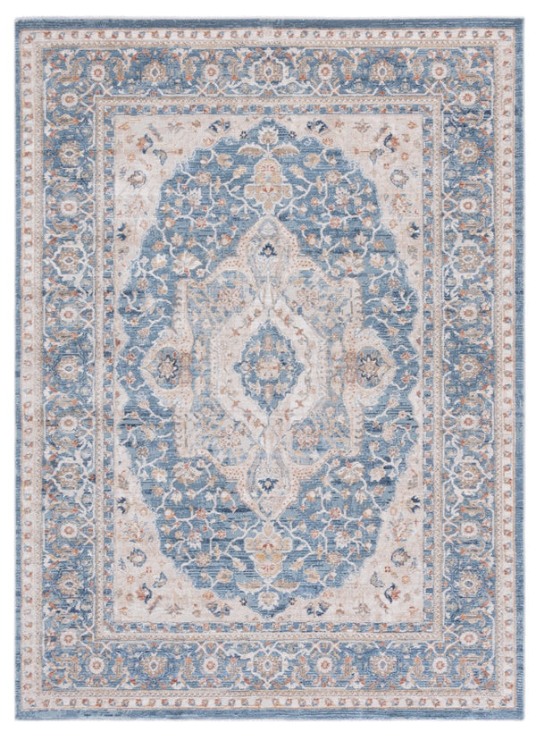 Safavieh Ellwood Elegant Traditional Area Rug - Timeless Power Loomed Design For Living Room & Office Decor Navy ,Beige Polyester Eld210n-4