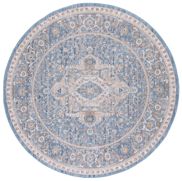 Safavieh Ellwood Elegant Traditional Runner Rug In Sophisticated Ivory And Blue For Timeless Home Decor Navy ,Beige Polyester Eld210n-7r