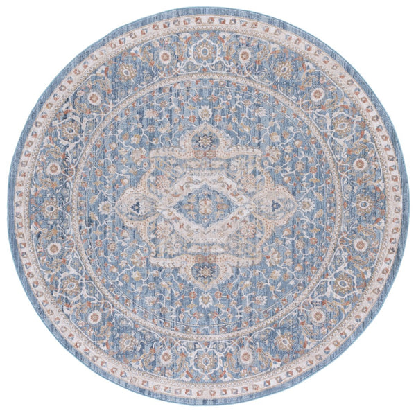Safavieh Ellwood Elegant Traditional Area Rug - Timeless Power Loomed Design For Living Room & Office Decor Navy ,Beige Polyester Eld210n-4