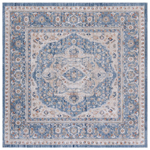 Safavieh Ellwood Elegant Traditional Runner Rug In Sophisticated Ivory And Blue For Timeless Home Decor Navy ,Beige Polyester Eld210n-7sq