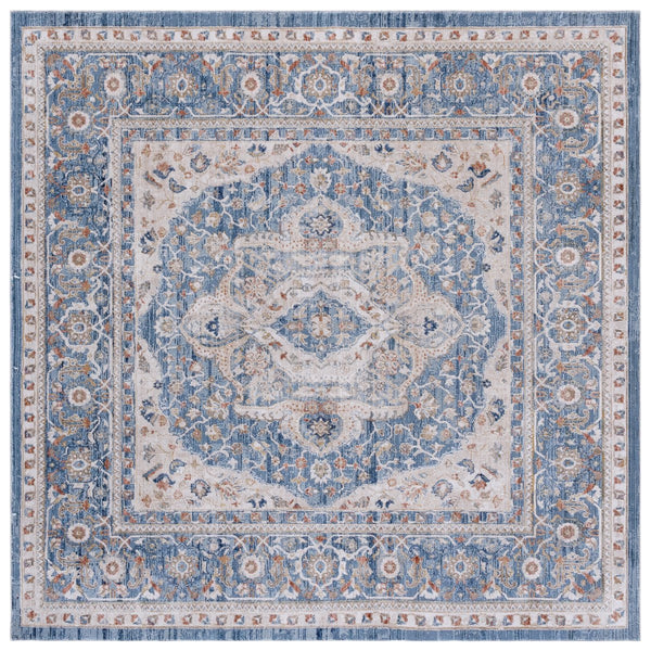 Safavieh Ellwood Elegant Traditional Runner Rug In Sophisticated Ivory And Blue For Timeless Home Decor Navy ,Beige Polyester Eld210n-7sq