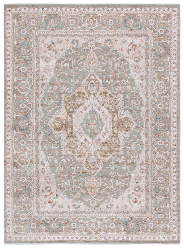 Safavieh Ellwood Elegant Traditional Area Rug - Timeless Power Loomed Design For Living Room & Office Decor Olive ,Beige Polyester Eld210x-9