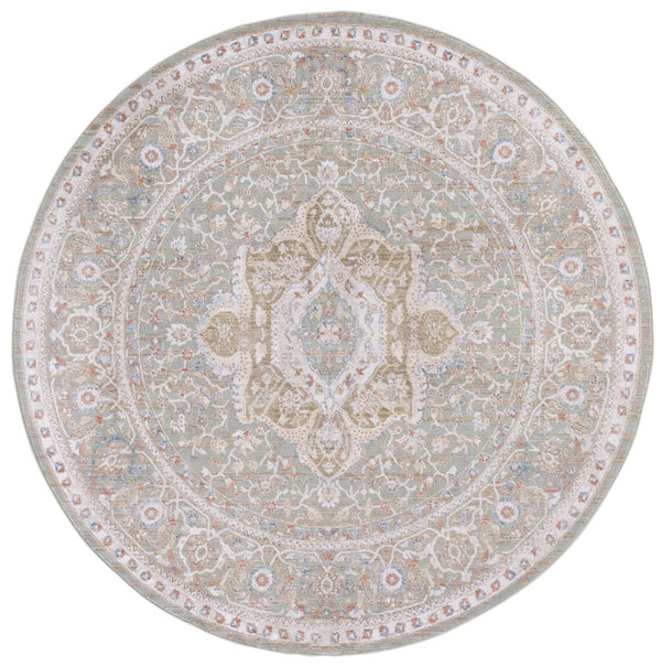 Safavieh Ellwood Elegant Traditional Area Rug - Timeless Power Loomed Design For Living Room & Office Decor Olive ,Beige Polyester Eld210x-9