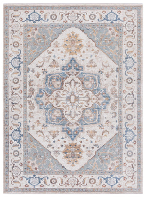 Safavieh Ellwood Elegant Area Runner Rug - Stylish Power Loomed Design To Enhance Your Home Decor Effortlessly Beige ,Blue Polyester Eld212a-5