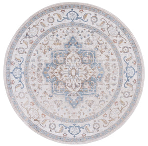 Safavieh Ellwood Elegant Area Runner Rug - Stylish Power Loomed Design To Enhance Your Home Decor Effortlessly Beige ,Blue Polyester Eld212a-7r