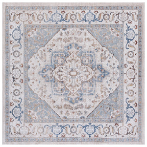 Safavieh Ellwood Traditional Area Rug - Soft Polyester Craftsmanship For Cozy Living Spaces And Timeless Style Beige ,Blue Polyester Eld212a-4