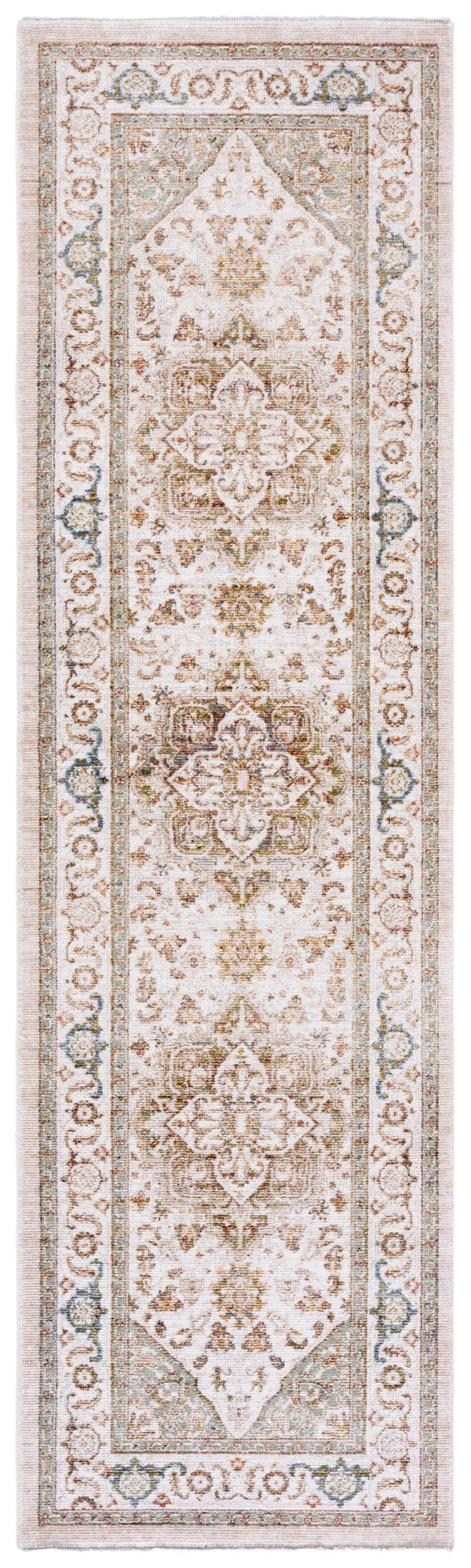 Safavieh Ellwood Elegant Area Runner Rug - Stylish Power Loomed Design To Enhance Your Home Decor Effortlessly Beige ,Olive Polyester Eld212c-28