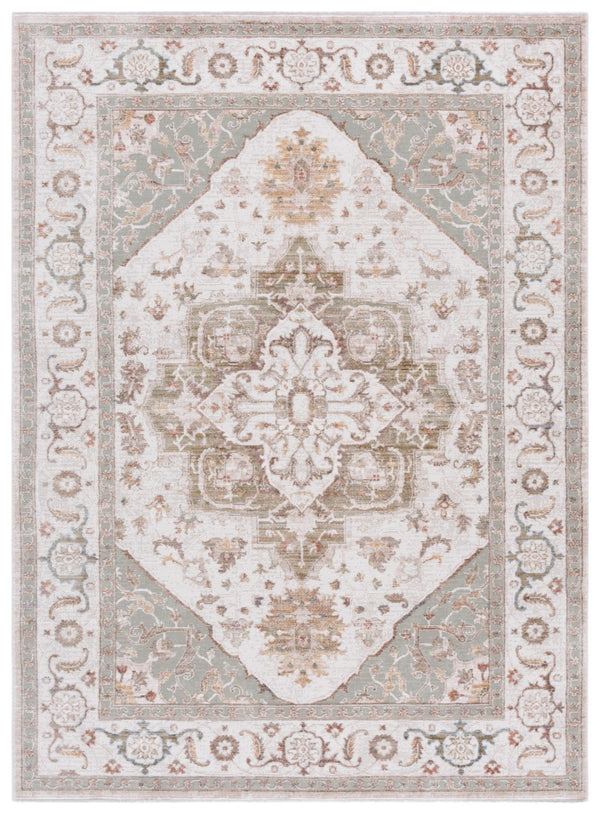 Safavieh Ellwood Traditional Area Rug - Soft Polyester Craftsmanship For Cozy Living Spaces And Timeless Style Beige ,Olive Polyester Eld212c-9