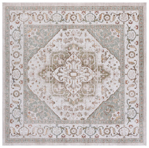Safavieh Ellwood Traditional Area Rug - Soft Polyester Craftsmanship For Cozy Living Spaces And Timeless Style Beige ,Olive Polyester Eld212c-9
