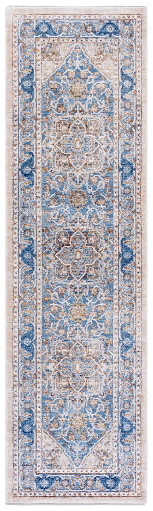 Safavieh Ellwood Elegant Area Runner Rug - Stylish Power Loomed Design To Enhance Your Home Decor Effortlessly Blue ,Beige Polyester Eld212m-28