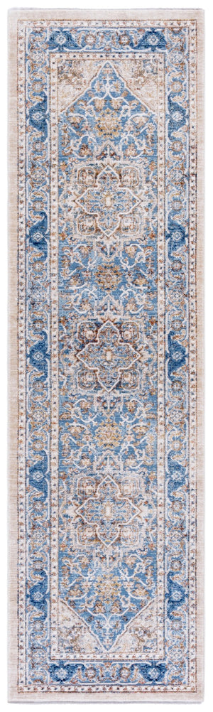 Safavieh Ellwood Traditional Area Rug - Soft Polyester Craftsmanship For Cozy Living Spaces And Timeless Style Blue ,Beige Polyester Eld212m-6