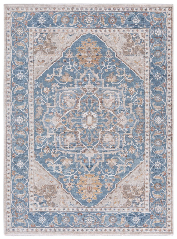 Safavieh Ellwood Elegant Area Runner Rug - Stylish Power Loomed Design To Enhance Your Home Decor Effortlessly Blue ,Beige Polyester Eld212m-5