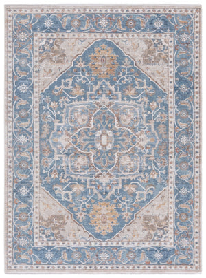 Safavieh Ellwood Traditional Area Rug - Soft Polyester Craftsmanship For Cozy Living Spaces And Timeless Style Blue ,Beige Polyester Eld212m-6