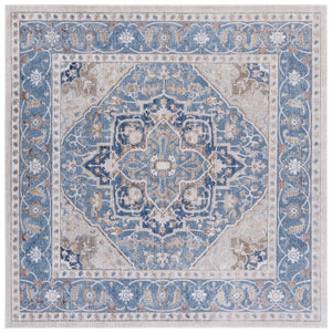 Safavieh Ellwood Elegant Area Runner Rug - Stylish Power Loomed Design To Enhance Your Home Decor Effortlessly Navy ,Beige Polyester Eld212n-7sq