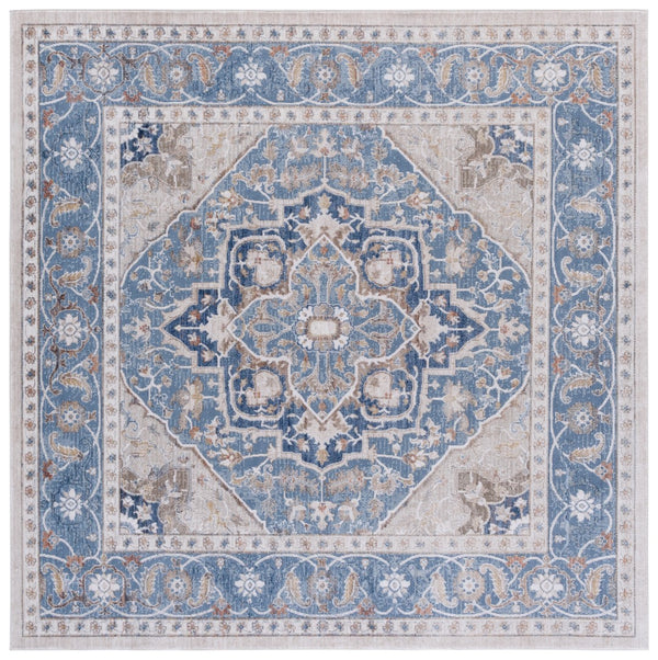 Safavieh Ellwood Traditional Area Rug - Soft Polyester Craftsmanship For Cozy Living Spaces And Timeless Style Navy ,Beige Polyester Eld212n-8