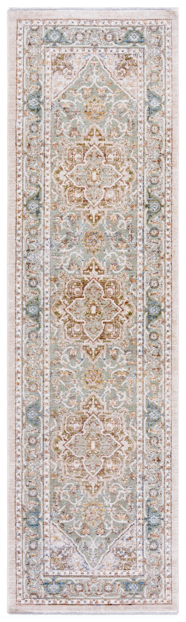 Safavieh Ellwood Elegant Area Runner Rug - Stylish Power Loomed Design To Enhance Your Home Decor Effortlessly Olive ,Beige Polyester Eld212x-28