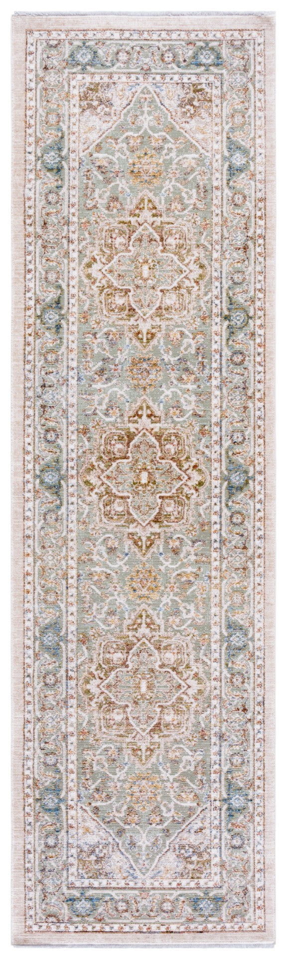 Safavieh Ellwood Traditional Area Rug - Soft Polyester Craftsmanship For Cozy Living Spaces And Timeless Style Olive ,Beige Polyester Eld212x-6