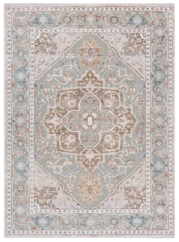 Safavieh Ellwood Traditional Area Rug - Soft Polyester Craftsmanship For Cozy Living Spaces And Timeless Style Olive ,Beige Polyester Eld212x-6