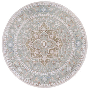 Safavieh Ellwood Traditional Area Rug - Soft Polyester Craftsmanship For Cozy Living Spaces And Timeless Style Olive ,Beige Polyester Eld212x-6