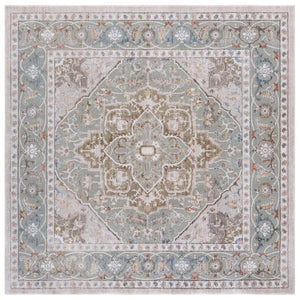 Safavieh Ellwood Traditional Area Rug - Soft Polyester Craftsmanship For Cozy Living Spaces And Timeless Style Olive ,Beige Polyester Eld212x-6